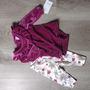 Carter's Baby Girl  Floral Legging Set